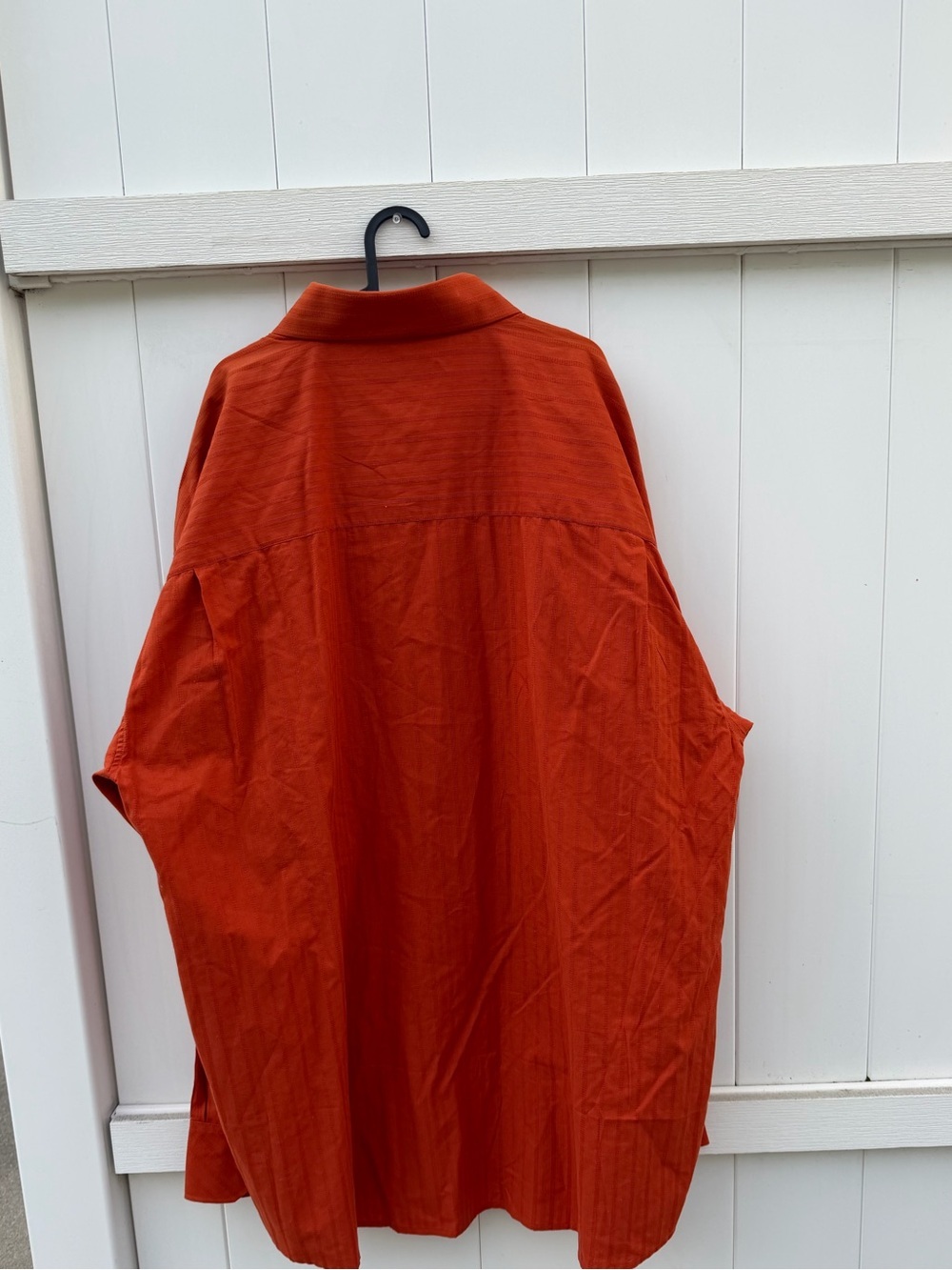 Knockout Men’s 4X Burnt Orange Embroidered Textured Button-Up Shirt NWT - Picture 3 of 8